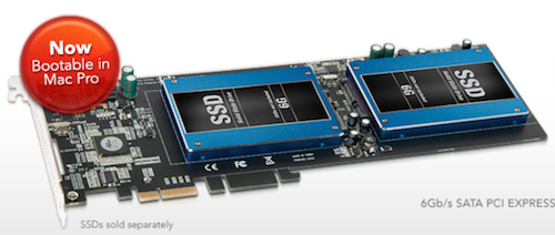 Sonnet SSD Pro PCIe card